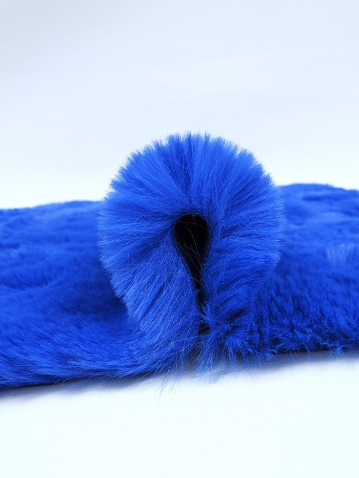 Arctic Rabbit Minky / Royal Blue
