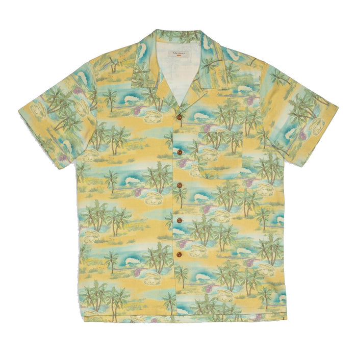 Arvid Pearls Hawaii Shirt - Mustard