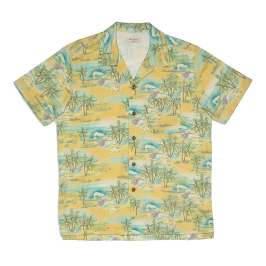 Arvid Pearls Hawaii Shirt - Mustard