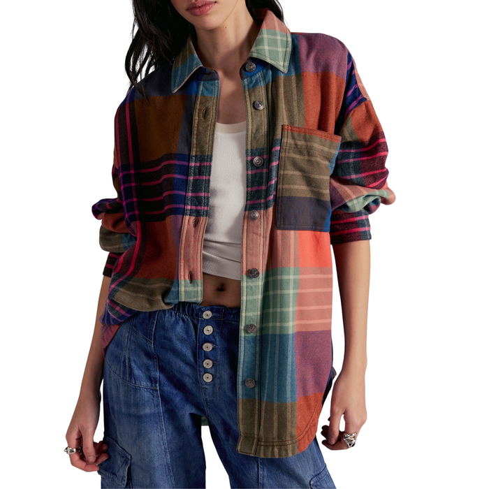 Ashley Plaid Shirt in Ginger