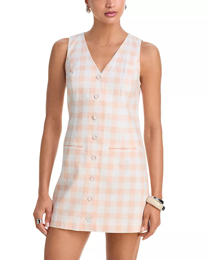 Aspen Gingham Mini Dress - Madison's Niche