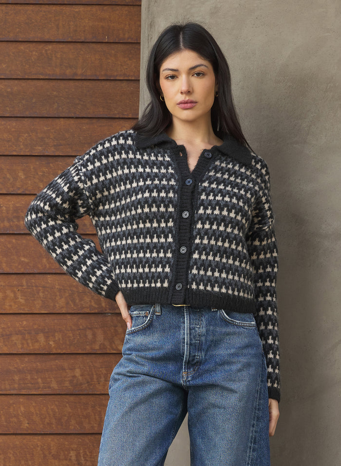 Atla Cardigan in Black - Madison's Niche