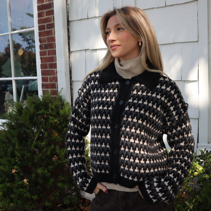 Atla Cardigan in Black - Madison's Niche