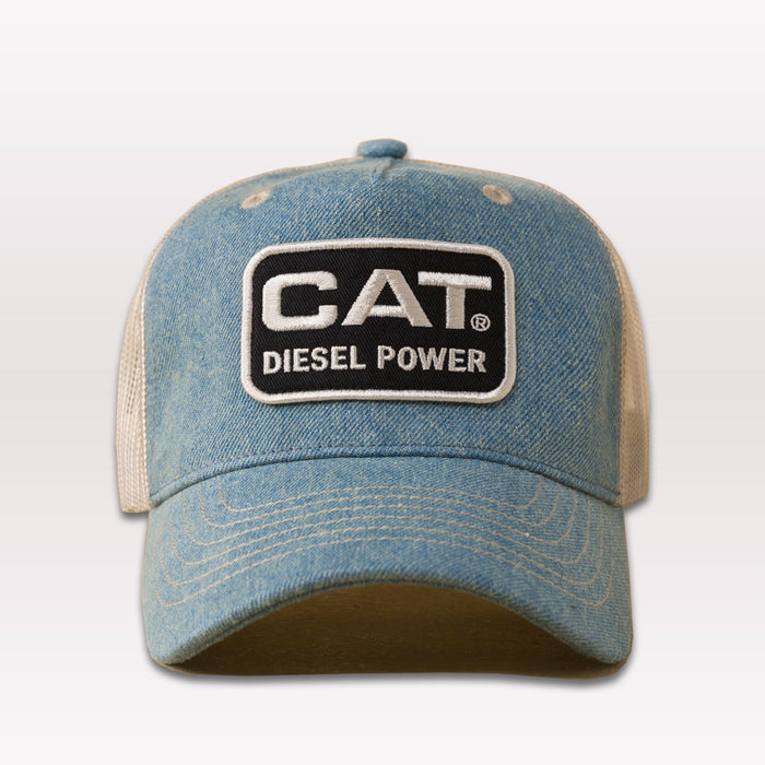 Avery Ranch CAT Trucker Hat - Blue Denim