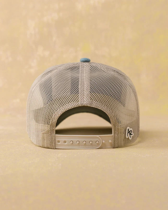 Avery Ranch CAT Trucker Hat - Blue Denim