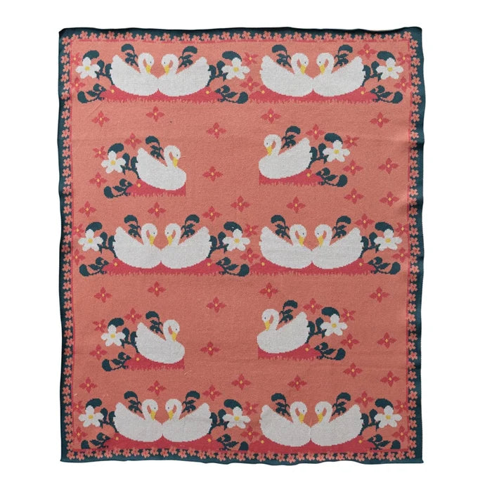 Baby Swans Blanket - Madison's Niche