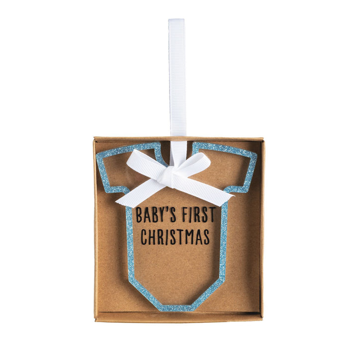 Baby's First Christmas Ornament in Blue