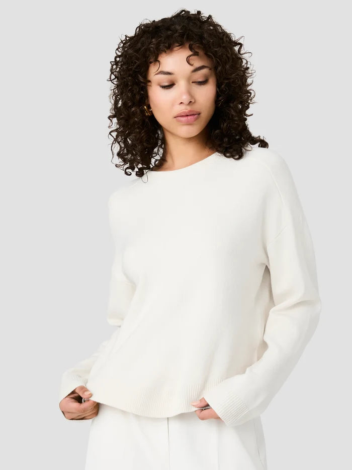 Babysoft Crewneck Pullover in Cream