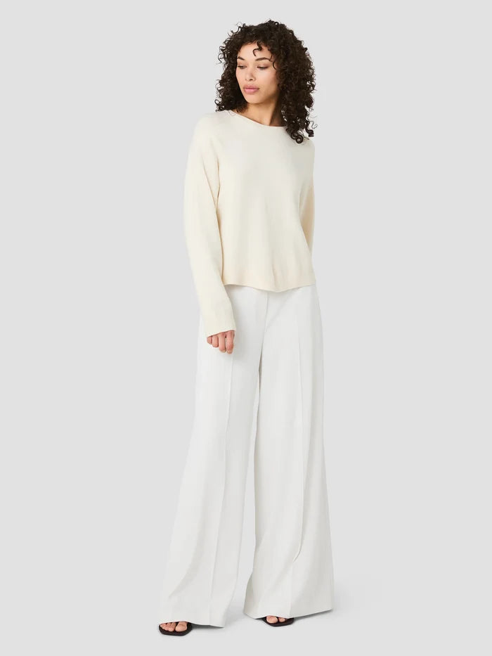 Babysoft Crewneck Pullover in Cream