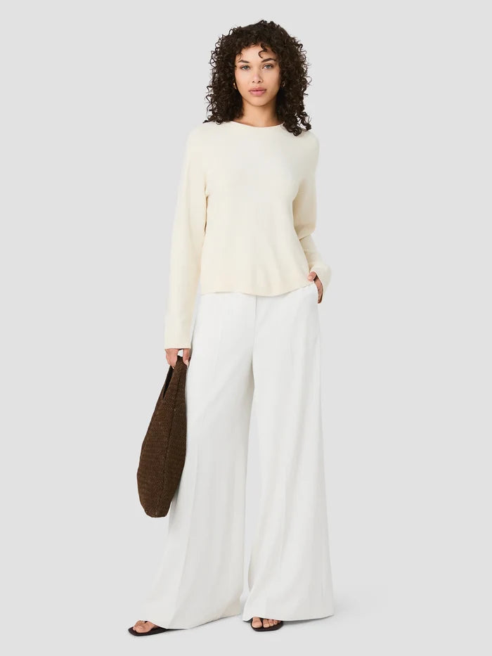 Babysoft Crewneck Pullover in Cream