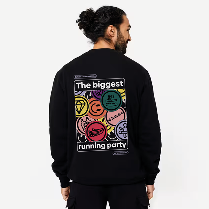 Baloise Antwerp 10 Miles - Crewneck black unisex