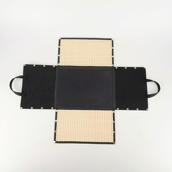 Fully expanded view of the Bamboo Storage Basket.