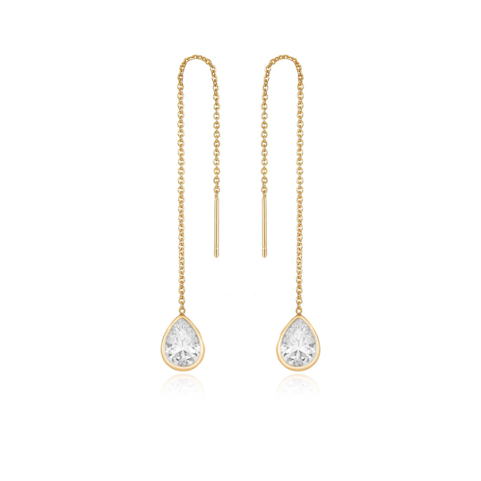 Barely There Earrings in Clear - Madison's Niche