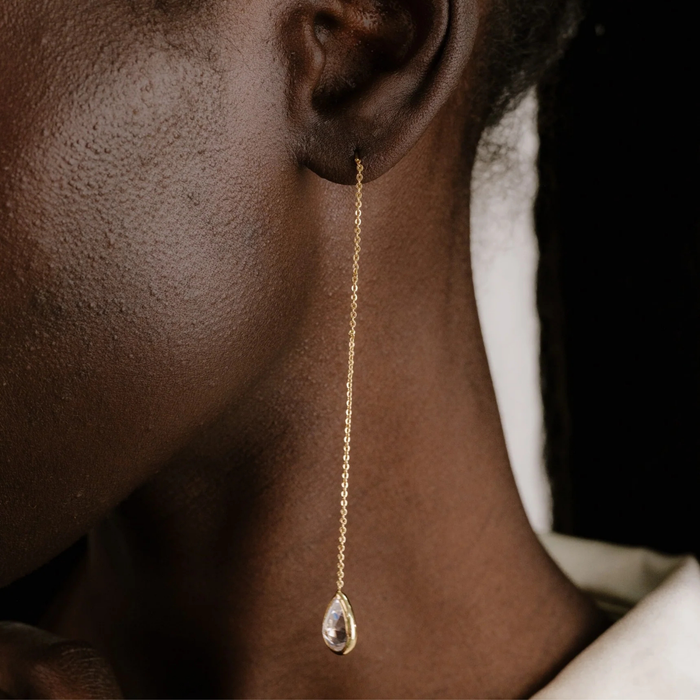Barely There Earrings in Clear - Madison's Niche