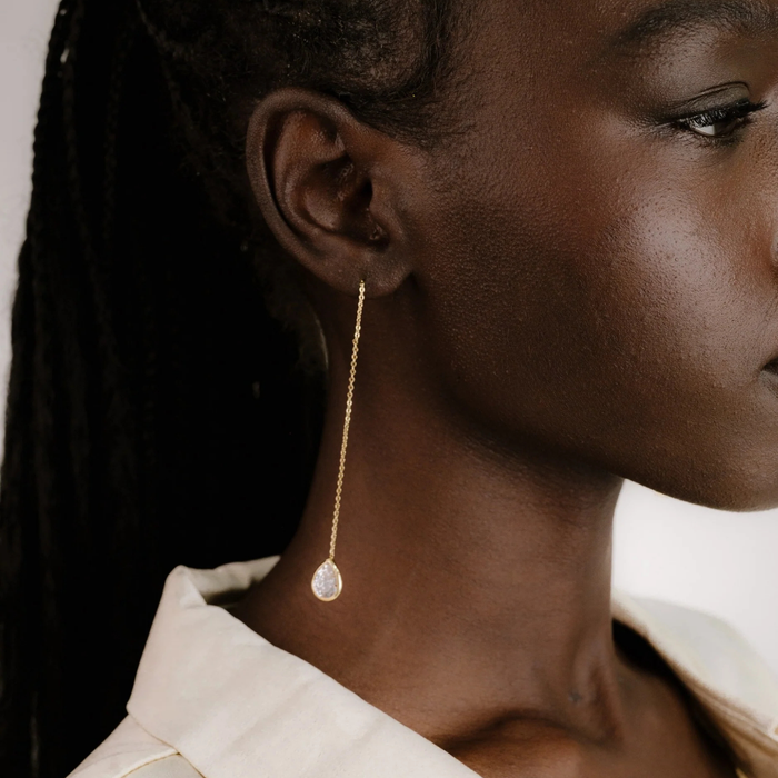 Barely There Earrings in Clear - Madison's Niche