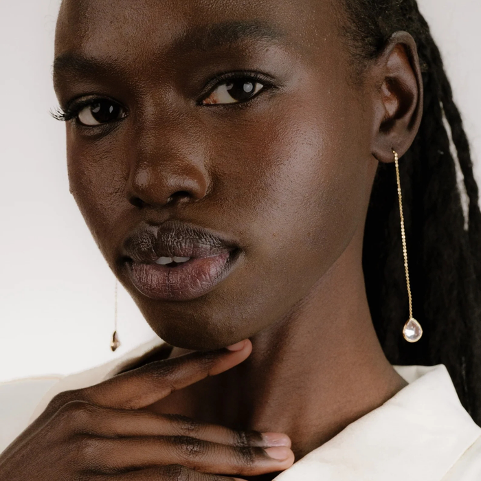 Barely There Earrings in Clear - Madison's Niche
