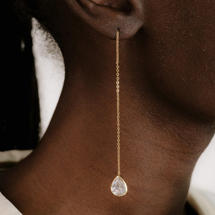 Barely There Earrings in Clear - Madison's Niche