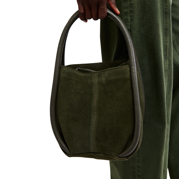 Barlow Bucket Bag in Olive