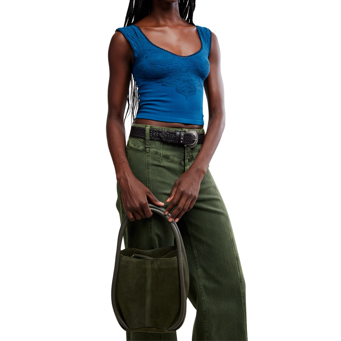 Barlow Bucket Bag in Olive