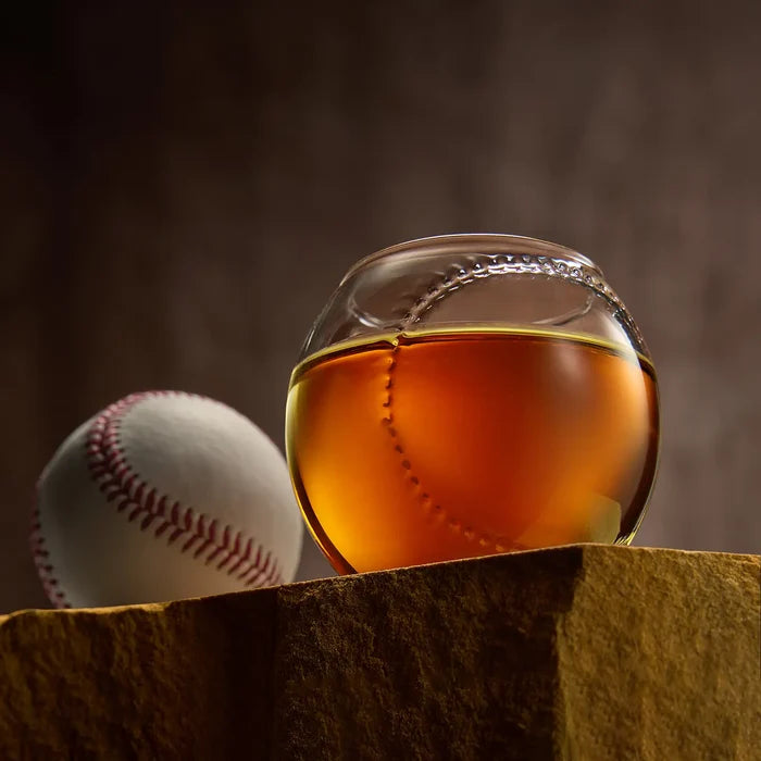 Baseball Round Whiskey Glasses - Madison's Niche