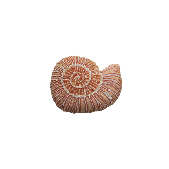 Beaded Shell Shaped Pillow - Madison's Niche