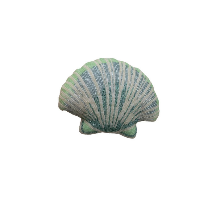 Beaded Shell Shaped Pillow - Madison's Niche