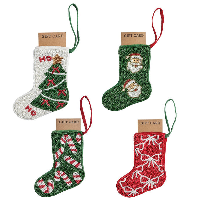 Beaded Stocking Ornament
