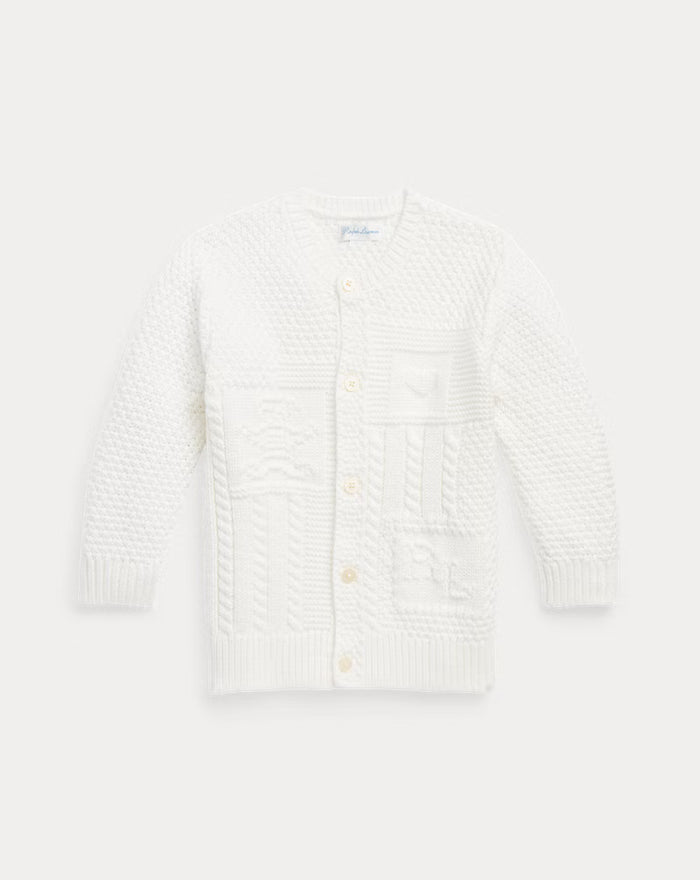 Bear Cardigan in Cream - Madison's Niche