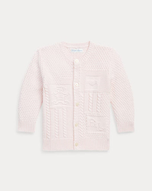 Bear Cardigan in Pink - Madison's Niche