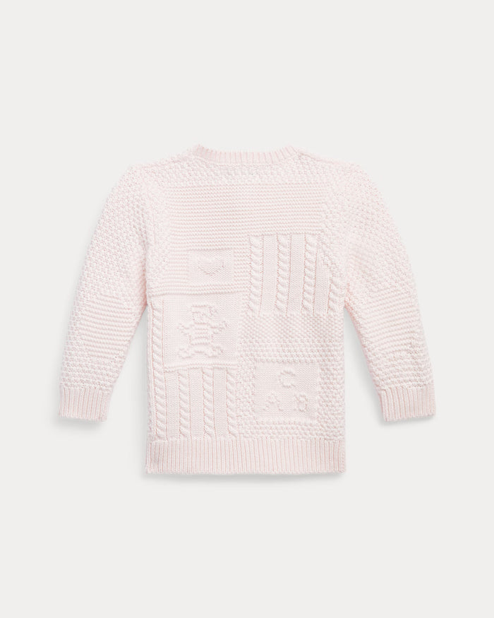 Bear Cardigan in Pink - Madison's Niche