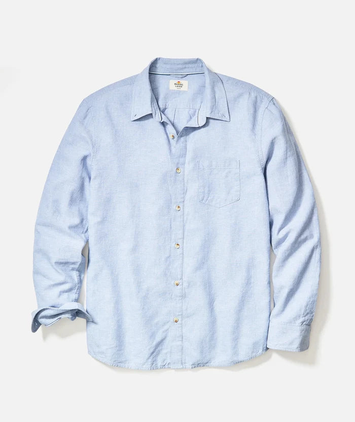 Better Than Linen Shirt in Chambray - Madison's Niche