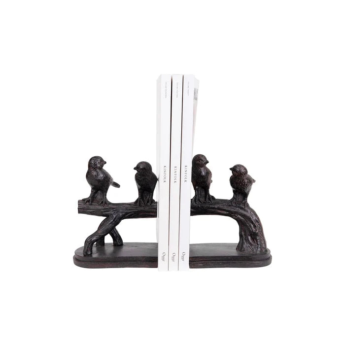 Bird on Branch Bookends - Madison's Niche