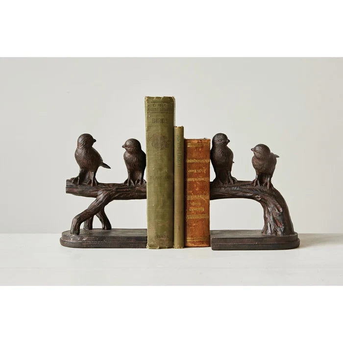 Bird on Branch Bookends - Madison's Niche
