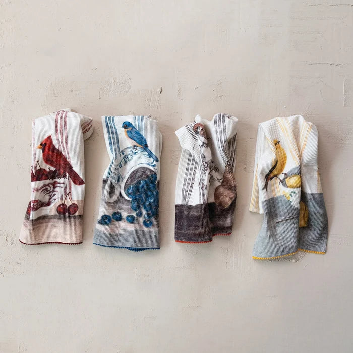 Bird Waffle Weave Tea Towel - Madison's Niche