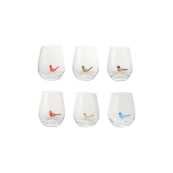 Bird Wine Glass