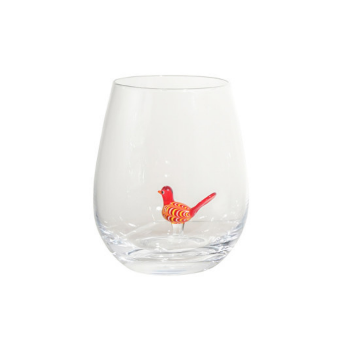 Bird Wine Glass