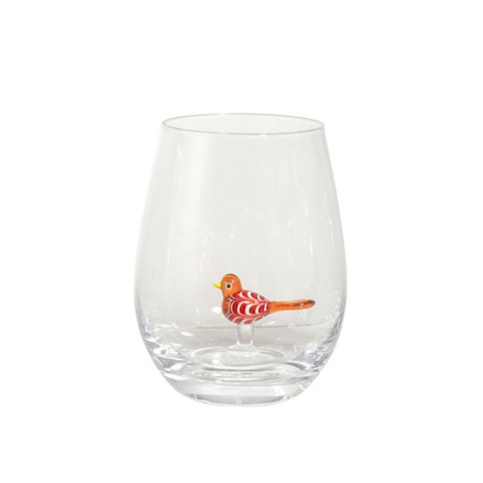 Bird Wine Glass
