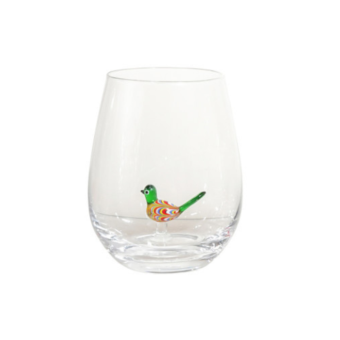 Bird Wine Glass