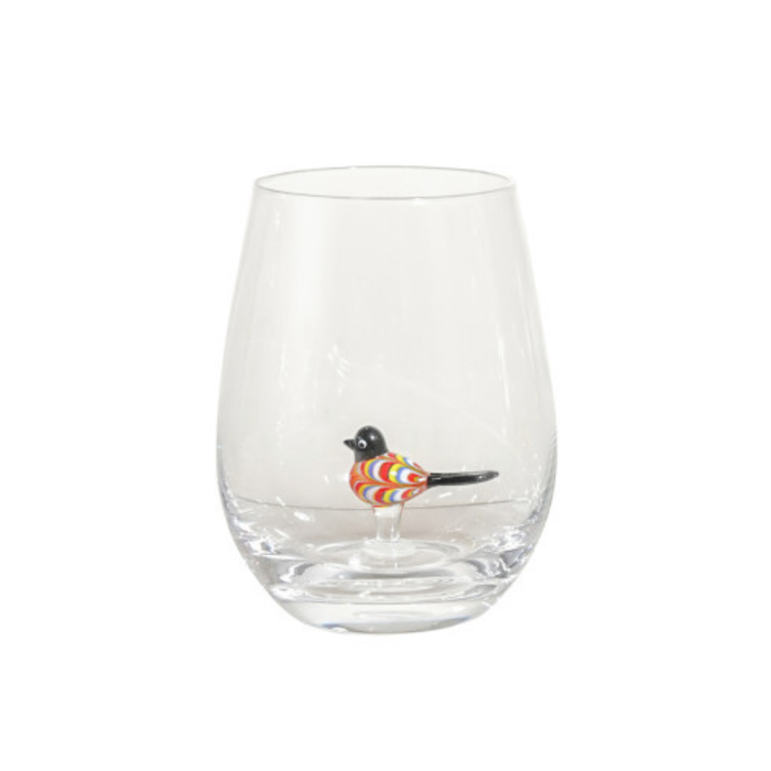 Bird Wine Glass