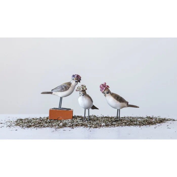 Bird with Flower Hat - Madison's Niche