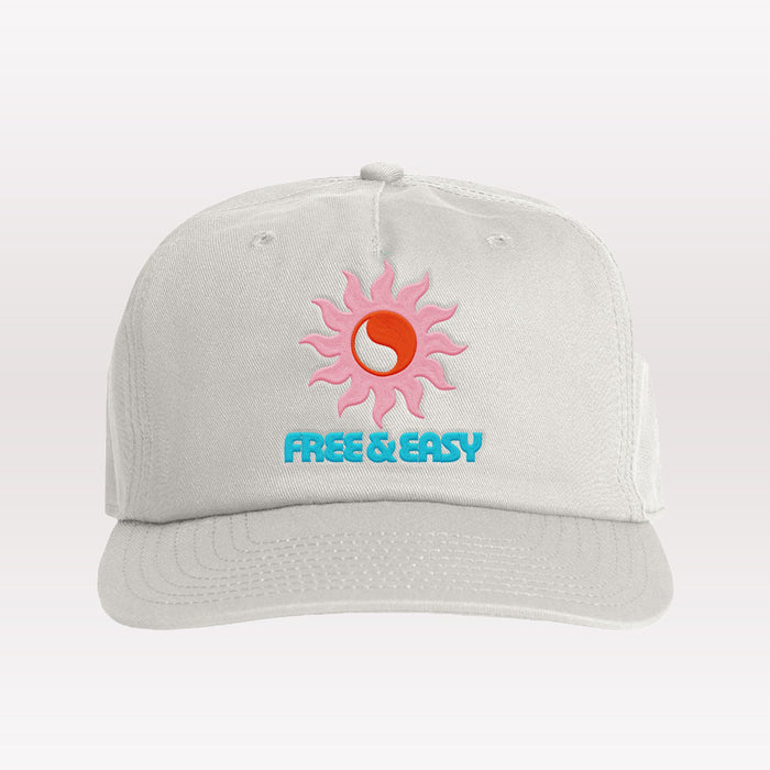 Blissed Out Strapback Hat - Bone
