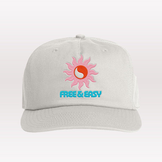 Blissed Out Strapback Hat - Bone