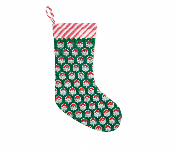Block Print Stocking