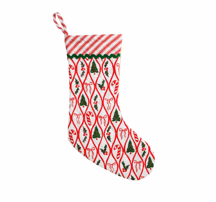 Block Print Stocking