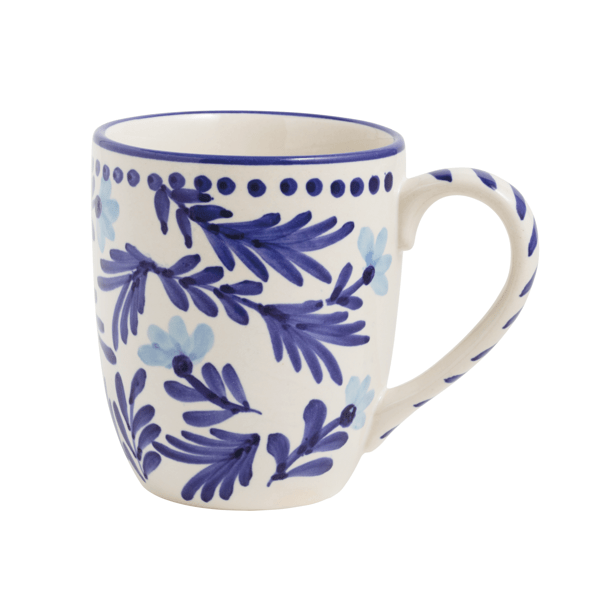 Blue Floral Mug - Madison's Niche