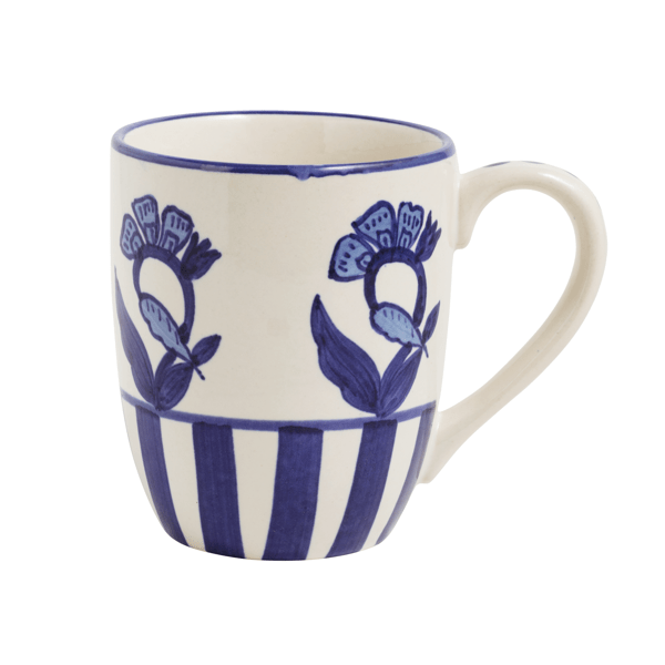 Blue Floral Mug - Madison's Niche