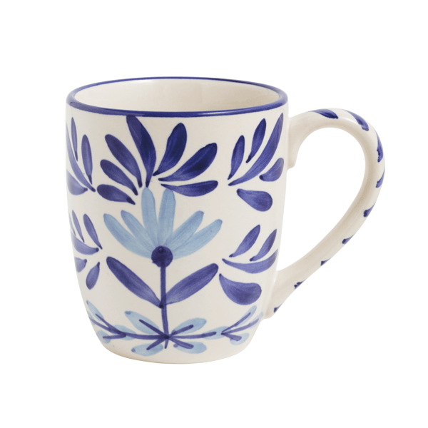 Blue Floral Mug - Madison's Niche