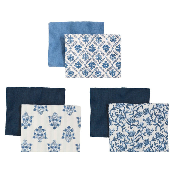 Blue Floral Towel Set - Madison's Niche