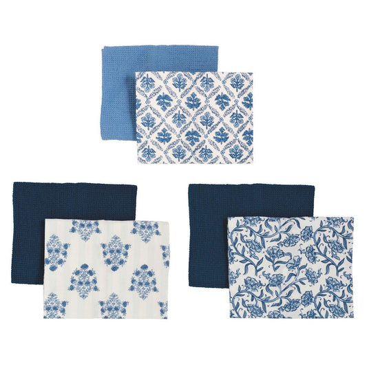 Blue Floral Towel Set - Madison's Niche
