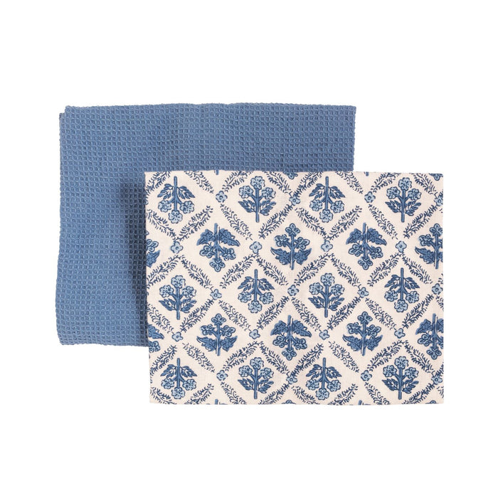 Blue Floral Towel Set - Madison's Niche